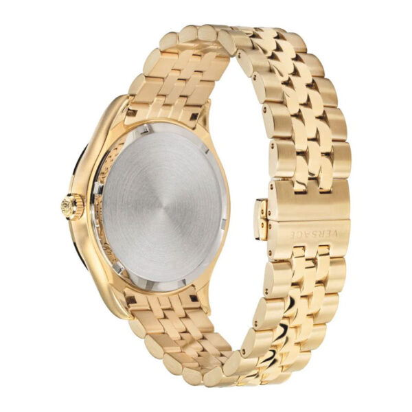 Versace Men’s Quartz Swiss Made Gold Stainless Steel Silver Dial 42mm Watch VEVK00720 - Image 2